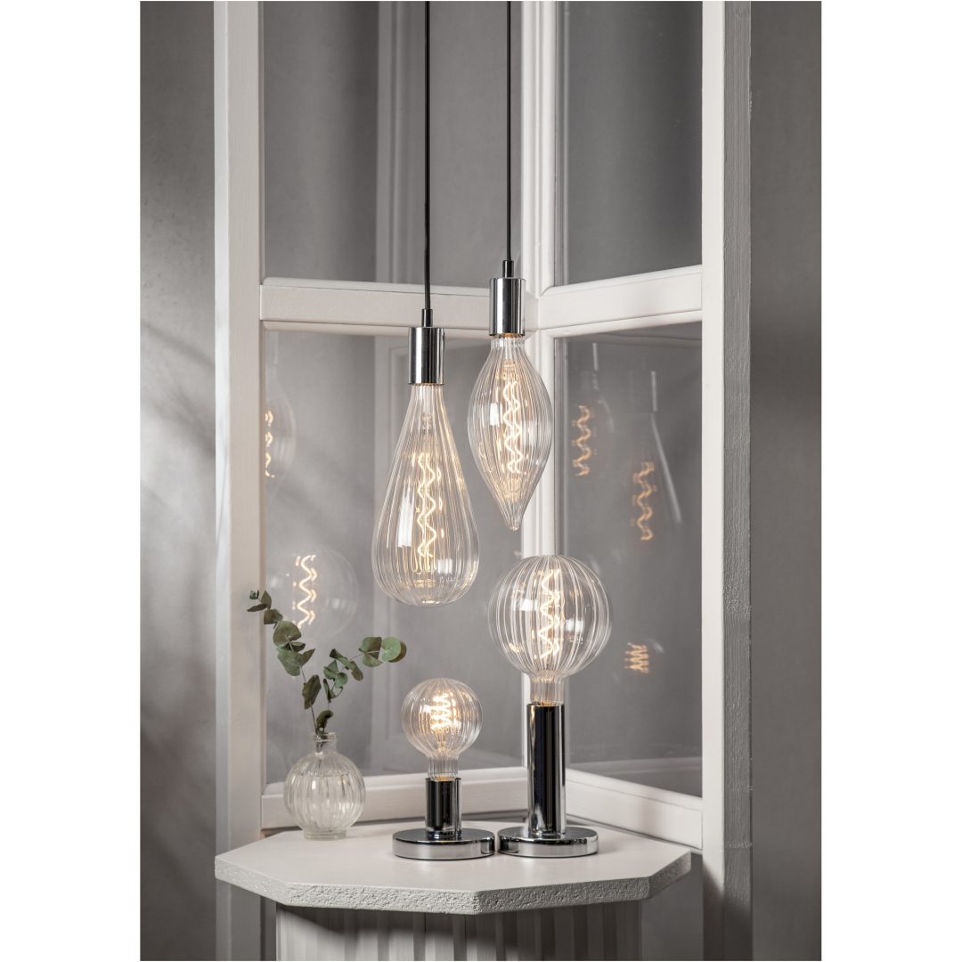 Lampfot E27 Glans Krom Star Trading – bild 27