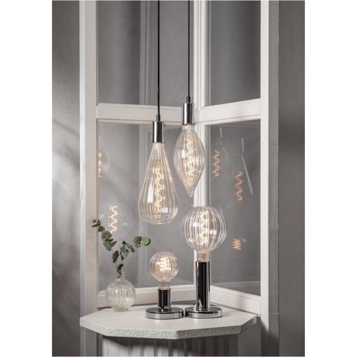 Lampfot E27 Glans Krom Star Trading – bild 27