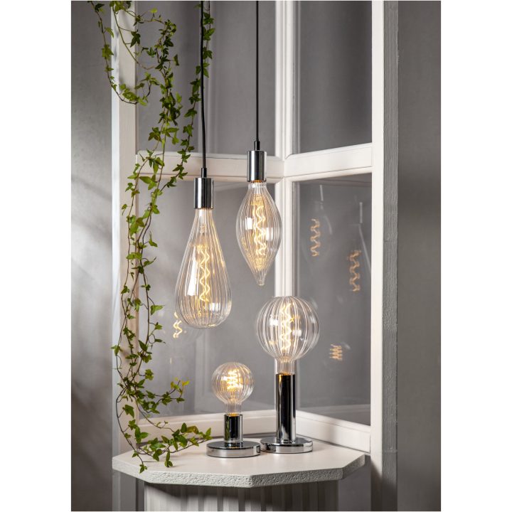 Lampfot E27 Glans Krom Star Trading – bild 28