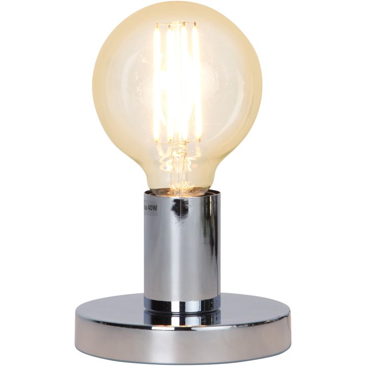 Lampfot E27 Glans Krom Star Trading – bild 8