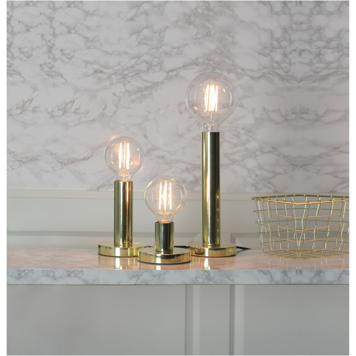 Lampfot E27 Glans Mässing Star Trading – bild 35