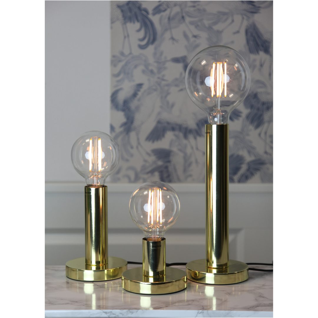 Lampfot E27 Glans Mässing Star Trading – bild 34