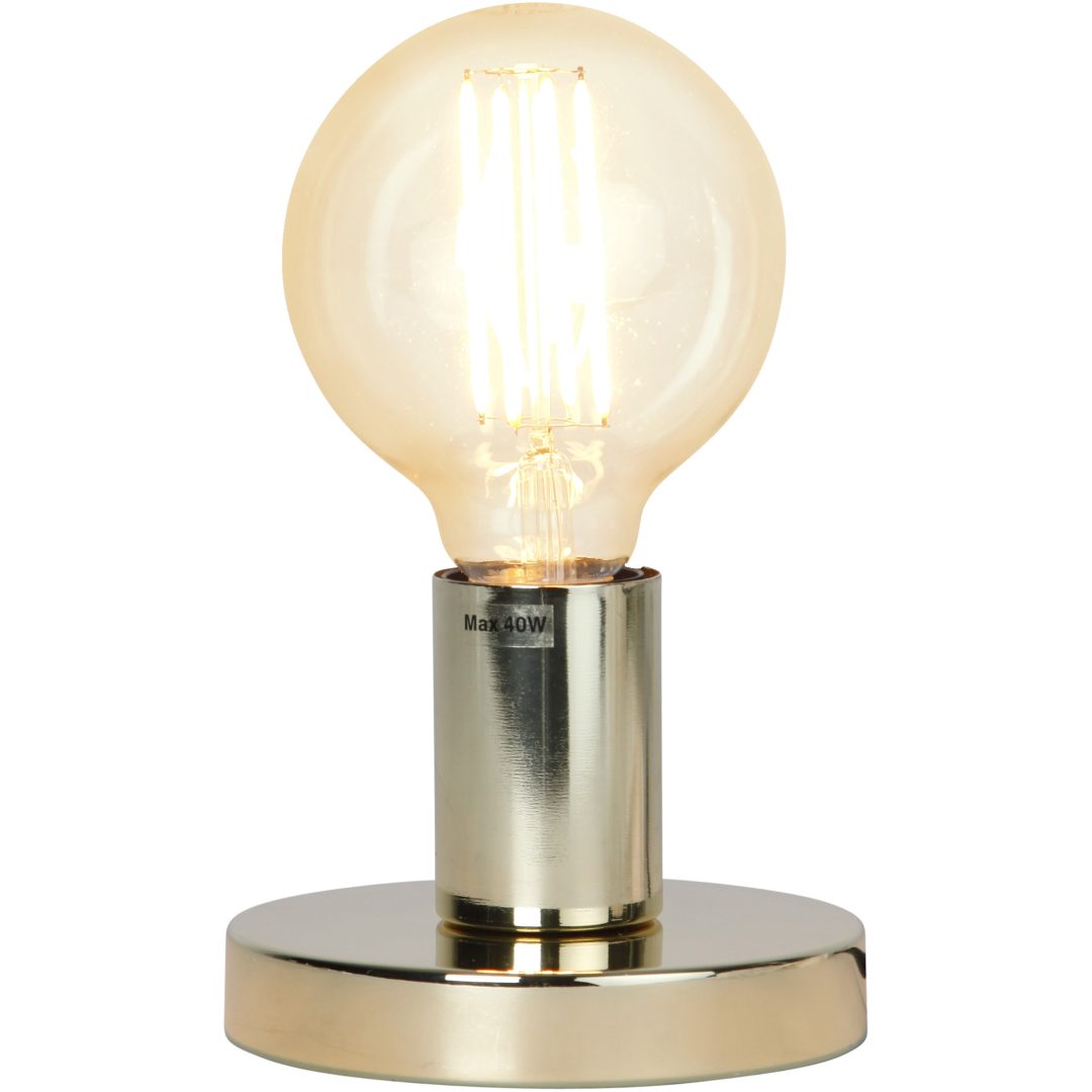 Lampfot E27 Glans Mässing Star Trading – bild 33