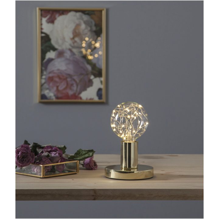 Lampfot E27 Glans Mässing Star Trading – bild 31