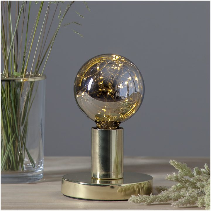 Lampfot E27 Glans Mässing Star Trading – bild 25