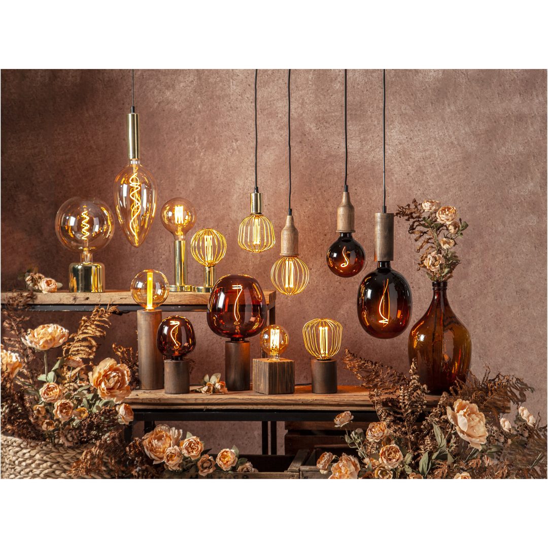 Lampfot E27 Glans Mässing Star Trading – bild 8