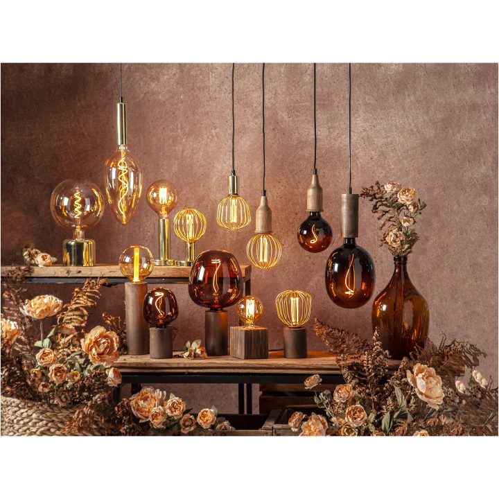 Lampfot E27 Glans Mässing Star Trading – bild 8