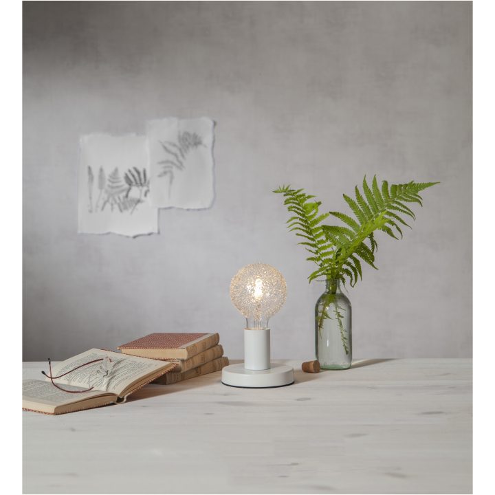 Lampfot E27 Glans Vit Star Trading – bild 15