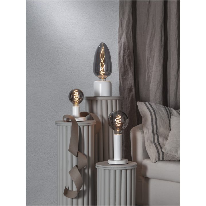Lampfot E27 Glans Vit Star Trading – bild 14