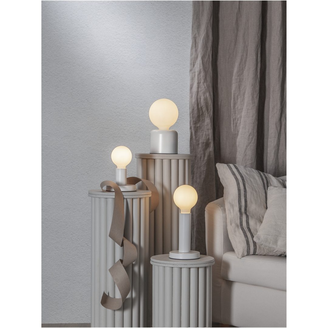 Lampfot E27 Glans Vit Star Trading – bild 11