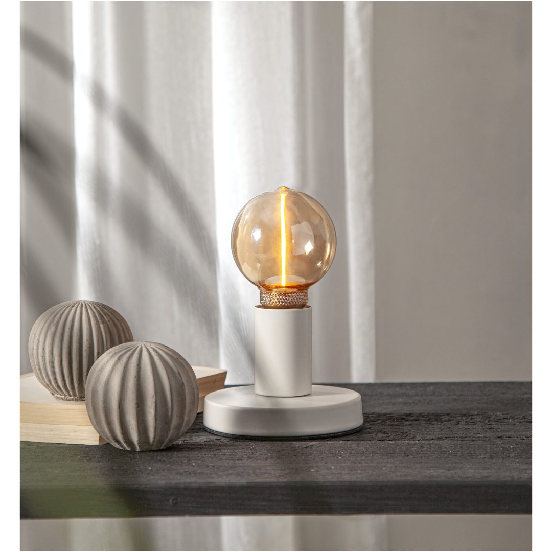 Lampfot E27 Glans Vit Star Trading – bild 17