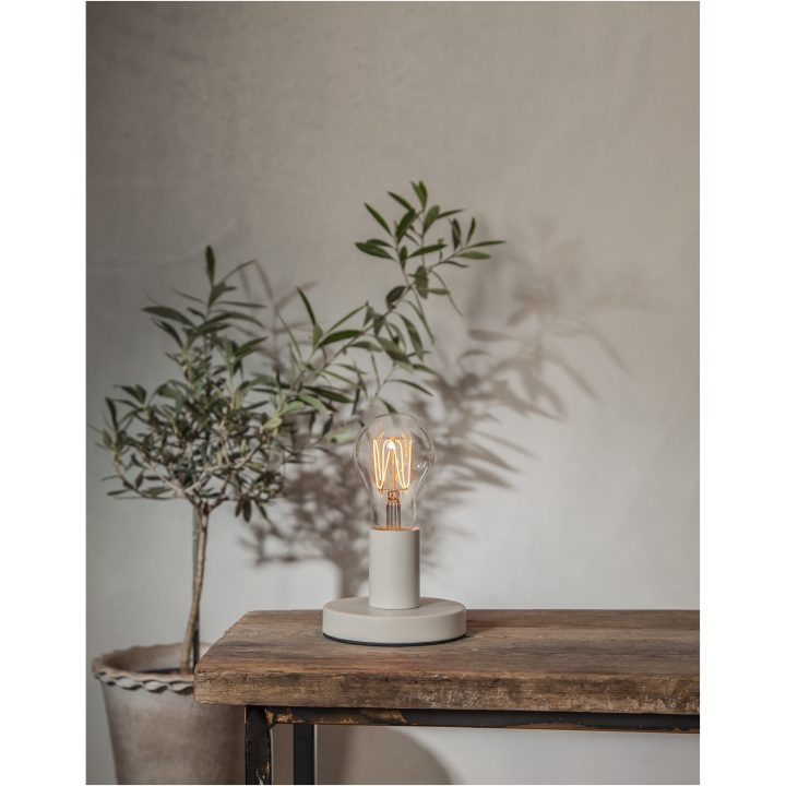Lampfot E27 Glans Vit Star Trading – bild 7
