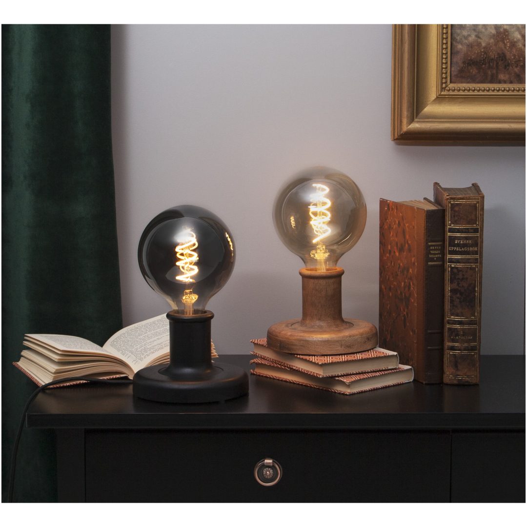 Lampfot E27 JoJo Svart Star Trading – bild 4