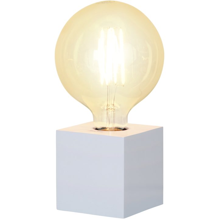Lampfot E27 Kub Vit Star Trading – bild 4