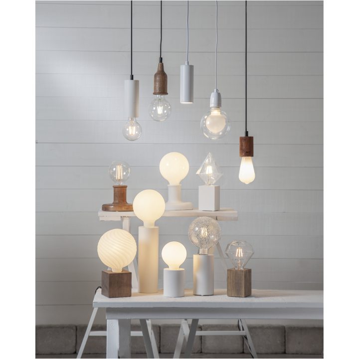 Lampfot E27 Lys Brun Star Trading – bild 17