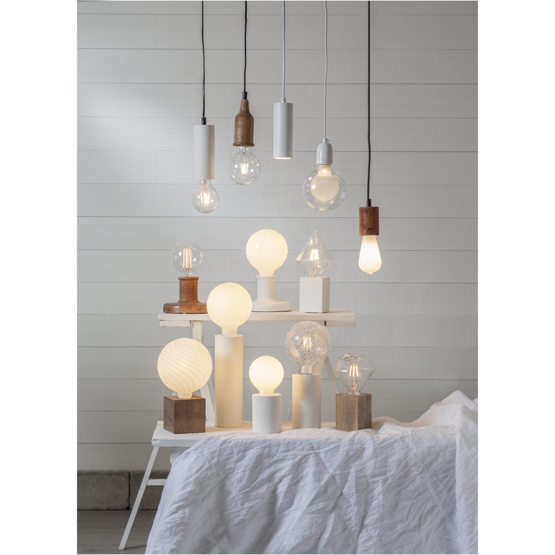 Lampfot E27 Lys Brun Star Trading – bild 16