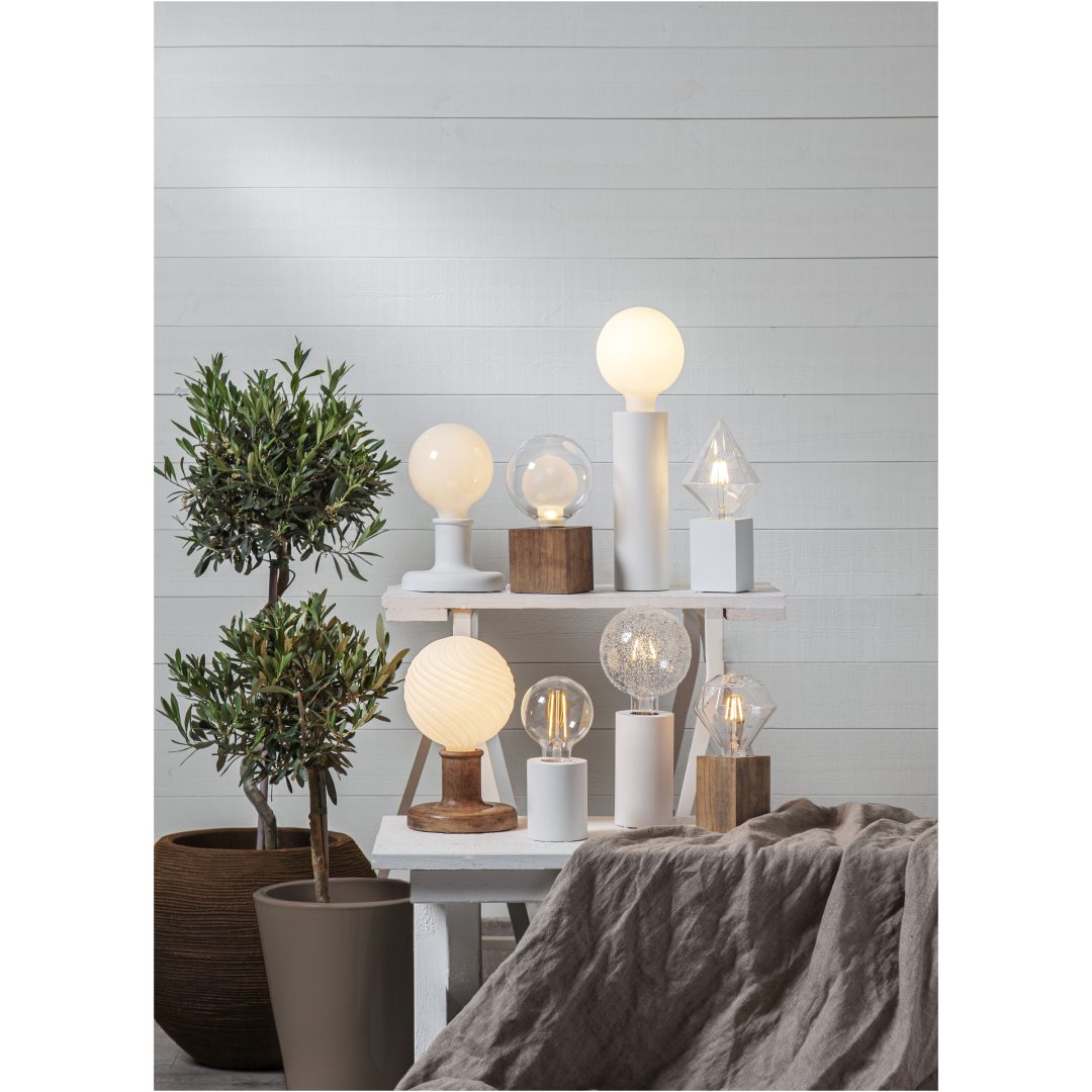Lampfot E27 Lys Brun Star Trading – bild 13
