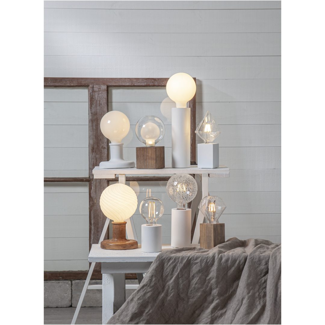 Lampfot E27 Lys Brun Star Trading – bild 12