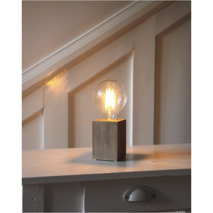 Lampfot E27 Lys Brun Star Trading – bild 3