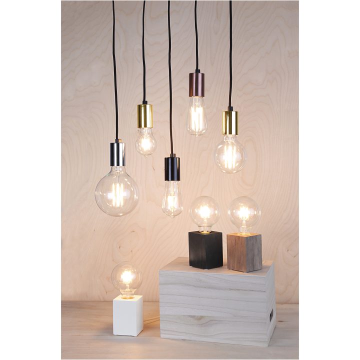 Lampfot E27 Lys Vit Star Trading – bild 5