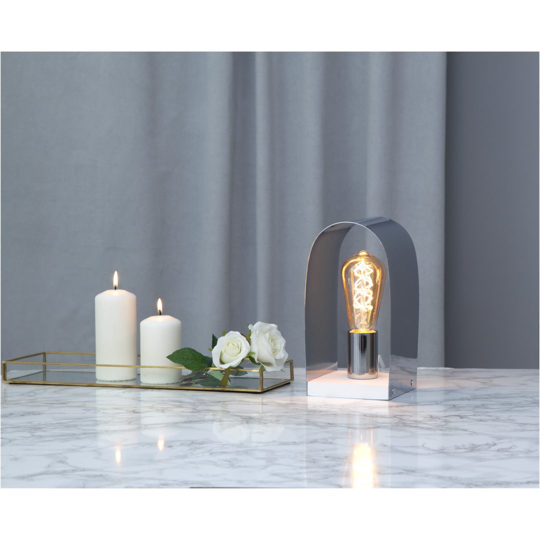 Lampfot E27 Nobel Krom Star Trading – bild 4
