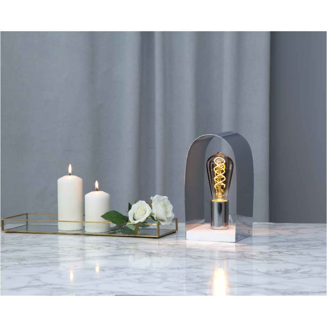 Lampfot E27 Nobel Krom Star Trading – bild 2
