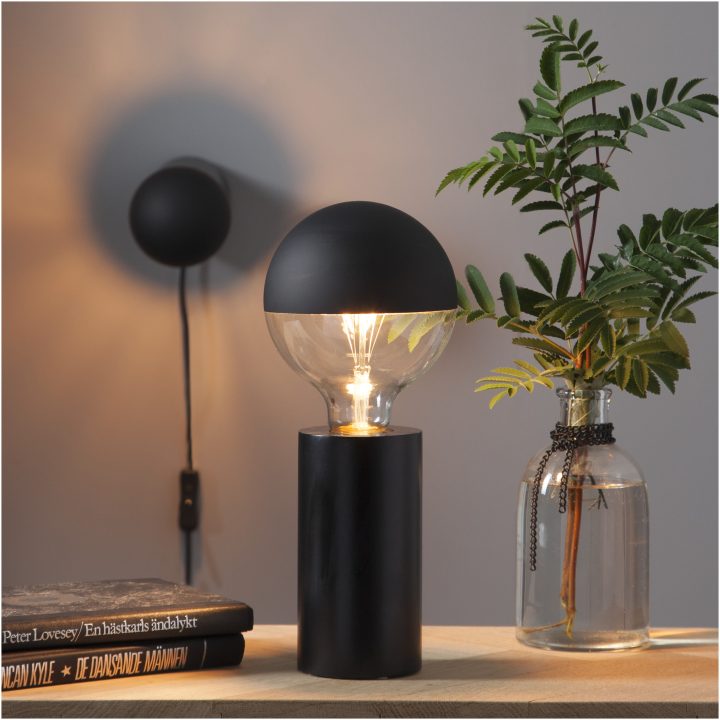 Lampfot E27 Tub Svart Star Trading – bild 8
