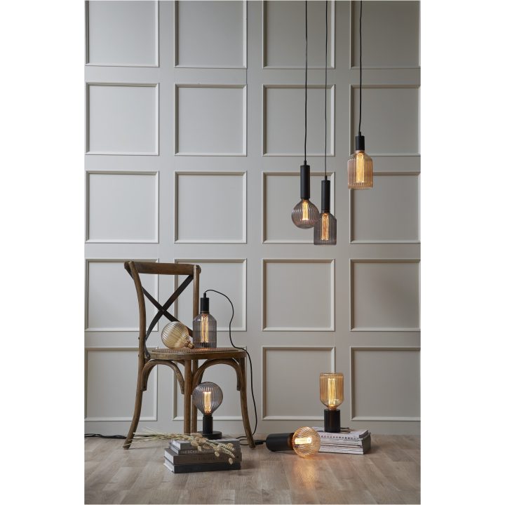 Lampfot E27 Tub Svart Star Trading – bild 9