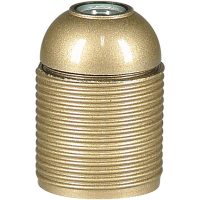 Lamphållare, Ojordad, Gängad, Guld, E27 MALMBERGS