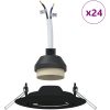 Lampor 24-pack Svart Plast Modern Inbyggd belysning vidaXL 9 cm – miniatyr 4