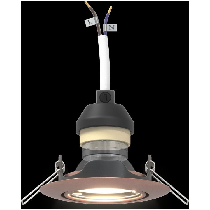 Lampor Koppar Koppar och plast Liten Inbyggd belysning Rund vidaXL 9 cm – bild 10