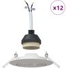 Lampor Set med 12 Vit Plast Inbyggda taklampor Runda vidaXL 9 cm – miniatyr 4