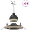 Lampor Set om 24 Mässing Infällda LED-lampor Runda vidaXL 9 cm – miniatyr 4