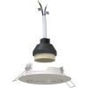 Lampor Set om 24 Vit Plast Runda inbyggda taklampor Rund vidaXL 9 cm – miniatyr 2