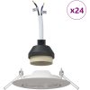 Lampor Set om 24 Vit Plast Runda inbyggda taklampor Rund vidaXL 9 cm – miniatyr 4
