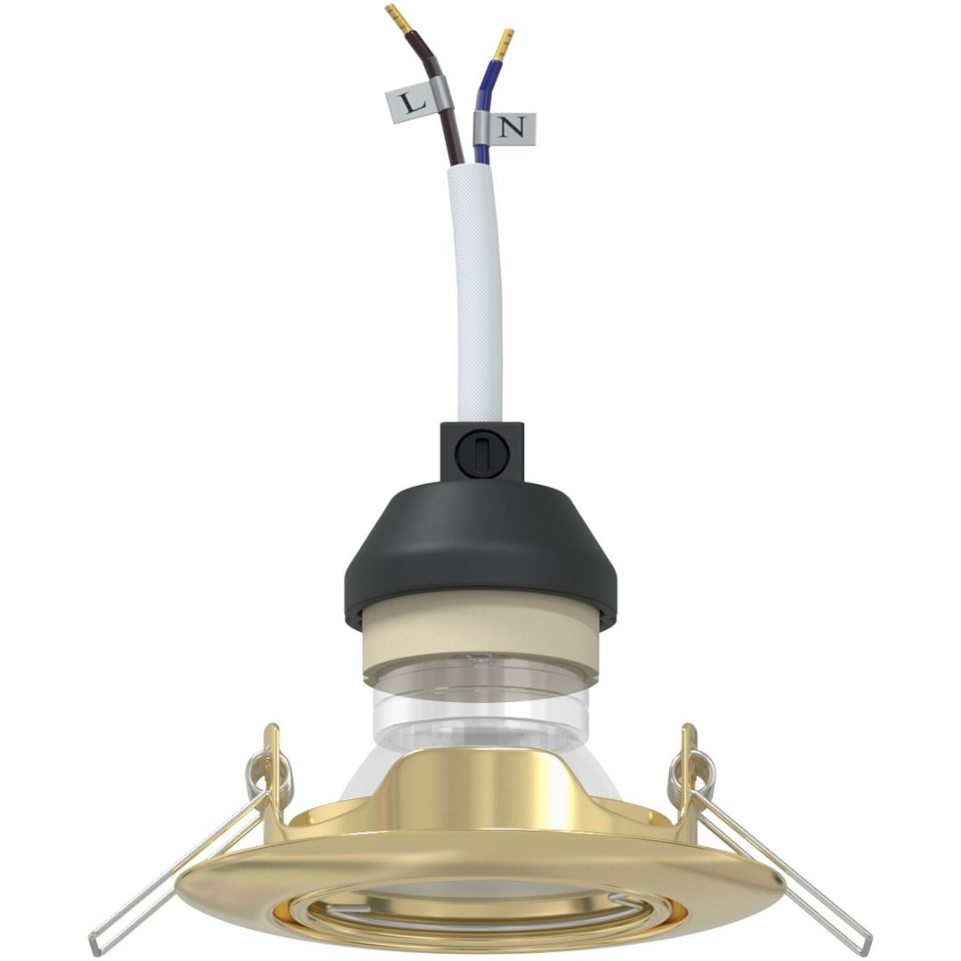 Lampor Set om 6 Guld Metall Modern Inbyggda Lampor vidaXL 9 cm – bild 3