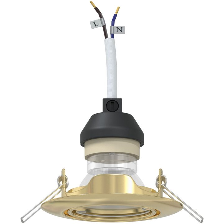 Lampor Set om 6 Guld Metall Modern Inbyggda Lampor vidaXL 9 cm – bild 3