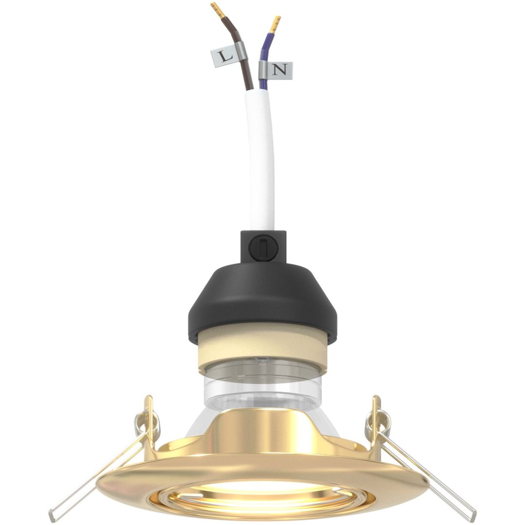 Lampor Set om 6 Guld Metall Modern Inbyggda Lampor vidaXL 9 cm – bild 9