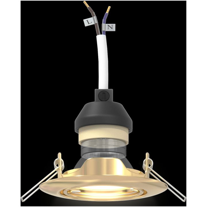 Lampor Set om 6 Guld Metall Modern Inbyggda Lampor vidaXL 9 cm – bild 10