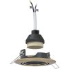 Lampor Set om 6 Mässing Metall Inbyggda lampor Runda vidaXL 9 cm – miniatyr 2
