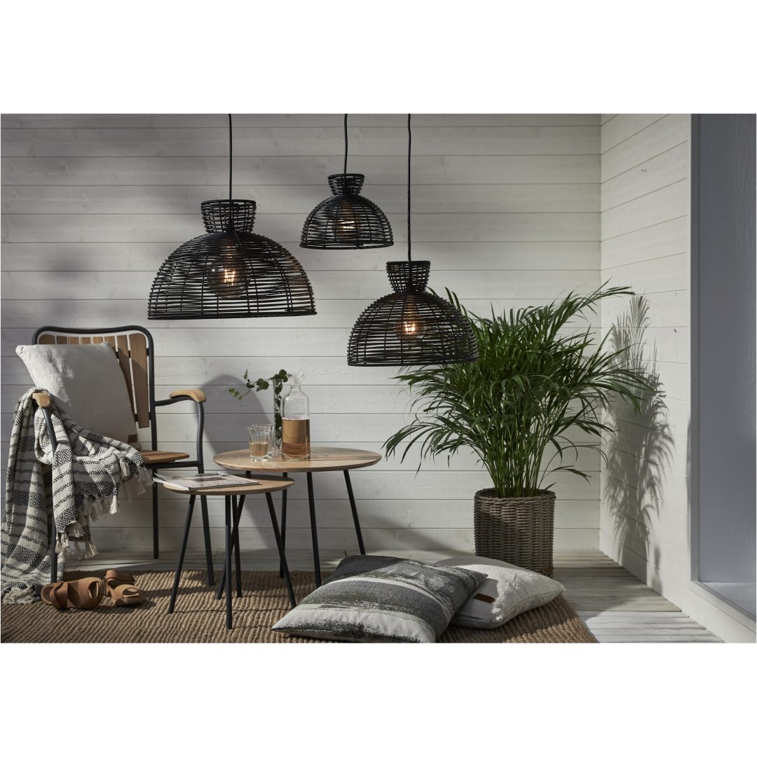 Lampskärm Runde Svart Star Trading