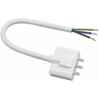 Lampsladd med jordad DCL-stickpropp, 20 cm MALMBERGS