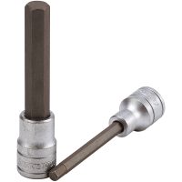 Lång insexhylsa Med 1/2tum fyrkantsfäste M122506A-C / M122510L-C Teng Tools