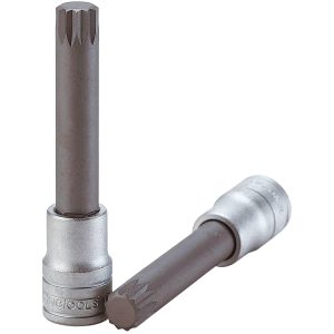 Lång tolvtands bitshylsa med 1/2tum fyrkantsfäste Teng Tools M122805-C / M122816-C