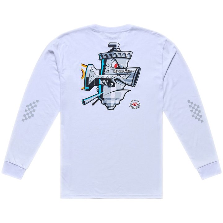 Långärmad T-shirt Carb Club Vit TROY LEE DESIGNS XXL – bild 2