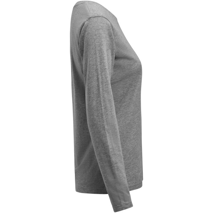 Långärmad T-shirt Dam Heavier Pro Gråmelerad Printer Essentials XS – bild 3