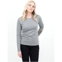 Långärmad T-shirt Dam Heavier Pro Gråmelerad Printer Essentials
