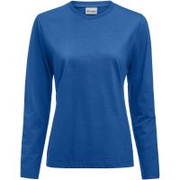 Långärmad T-shirt Dam Heavier Pro Havsblå Printer Essentials