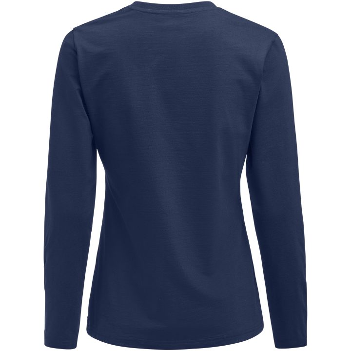 Långärmad T-shirt Dam Heavier Pro Marinblå Printer Essentials XS – bild 4