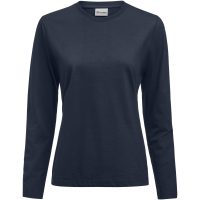 Långärmad T-shirt Dam Heavier Pro Mörk marinblå Printer Essentials